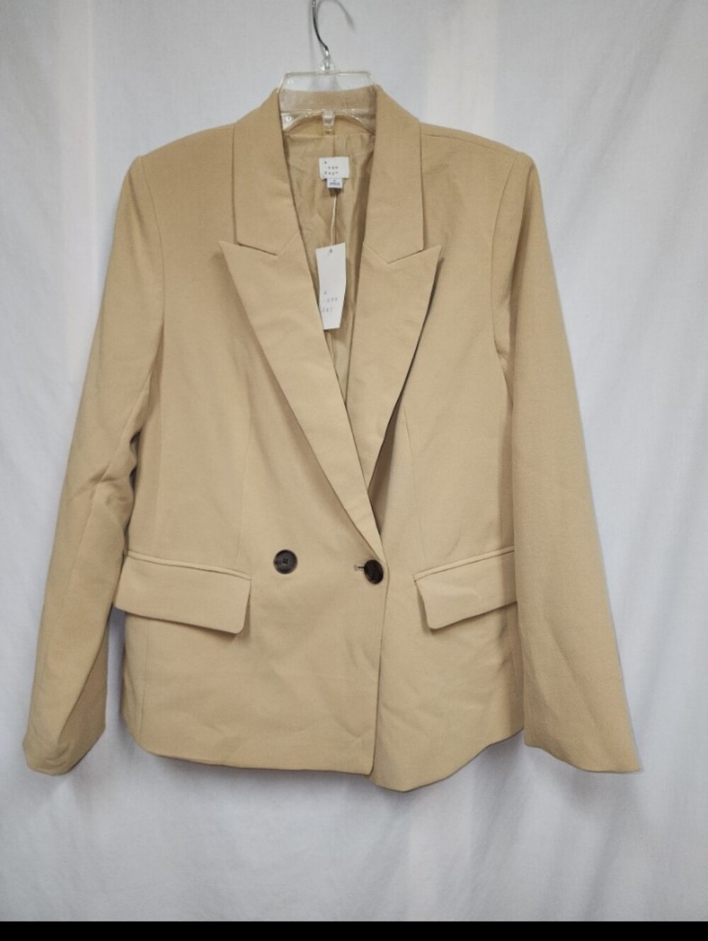 A new day womens size small sand colored blazer jacket